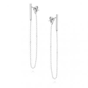 Cercei argint lungi cu lantisor DiAmanti R0215E-DIA (Argint 925‰ 1,5 g.)